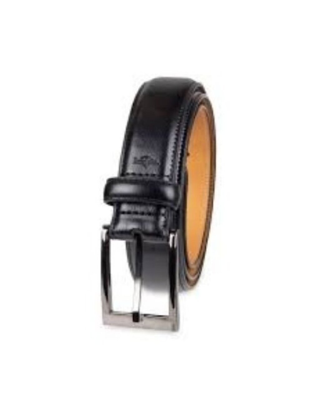 Docker's Black Leather Belt Men's size L 34 Style 11DK010046 Gunmetal Buckle NEW